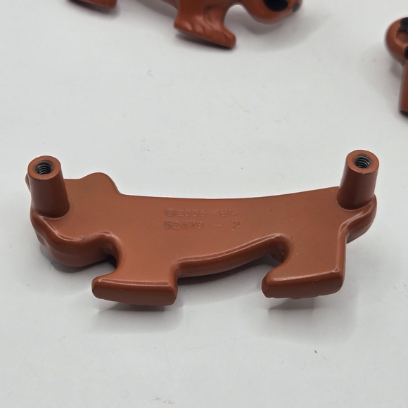 Orange Tiger Safari Drawer Pulls Child Handles Kids Room 2005 KBC Lot Of Five 5 - Picture 4 of 14